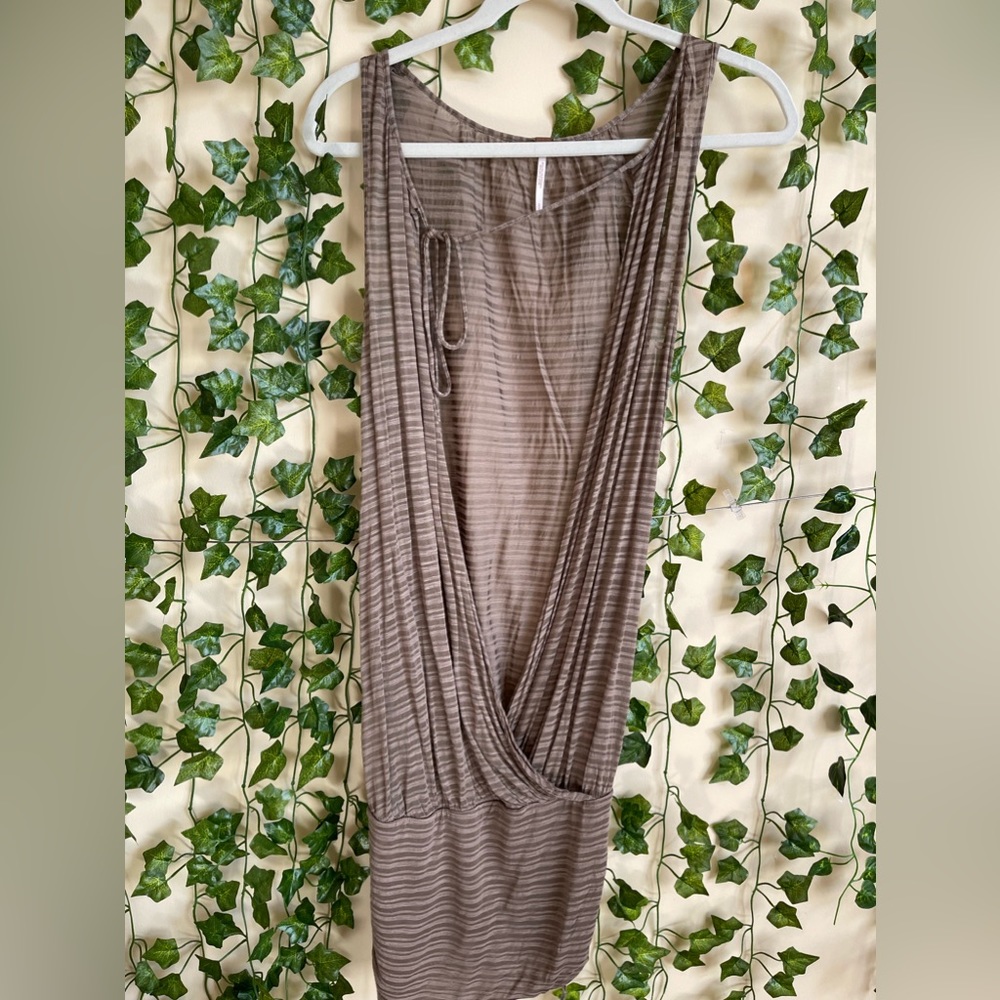 Free people Faux Wrap Sleeveless Top